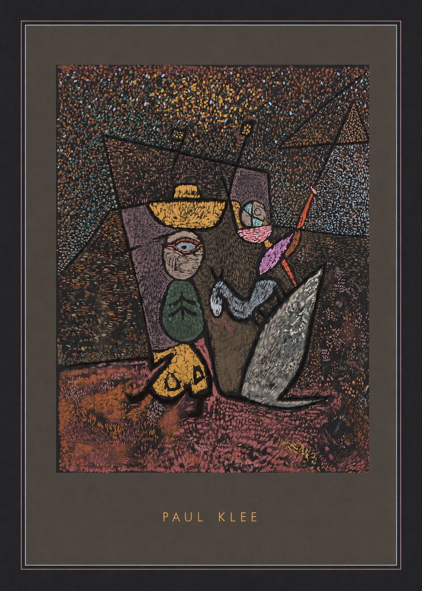 Paul Klee Man, Beast and Plant No3 - Plakát
