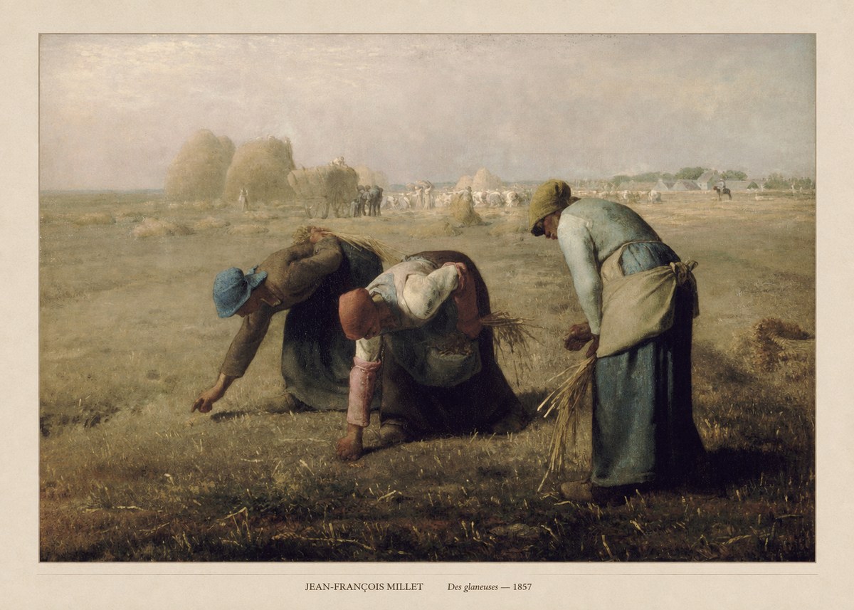 Jean-François Millet Des Glaneuses No6 - Plakát