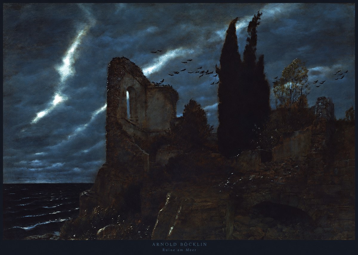 Arnold Böcklin Ruine Am Meer I No2 - Plakát