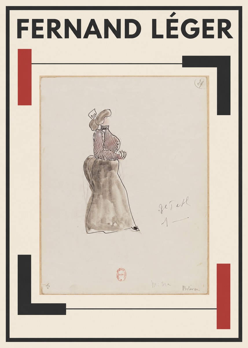 Fernand Léger Misia Billevan No1 - Plakát
