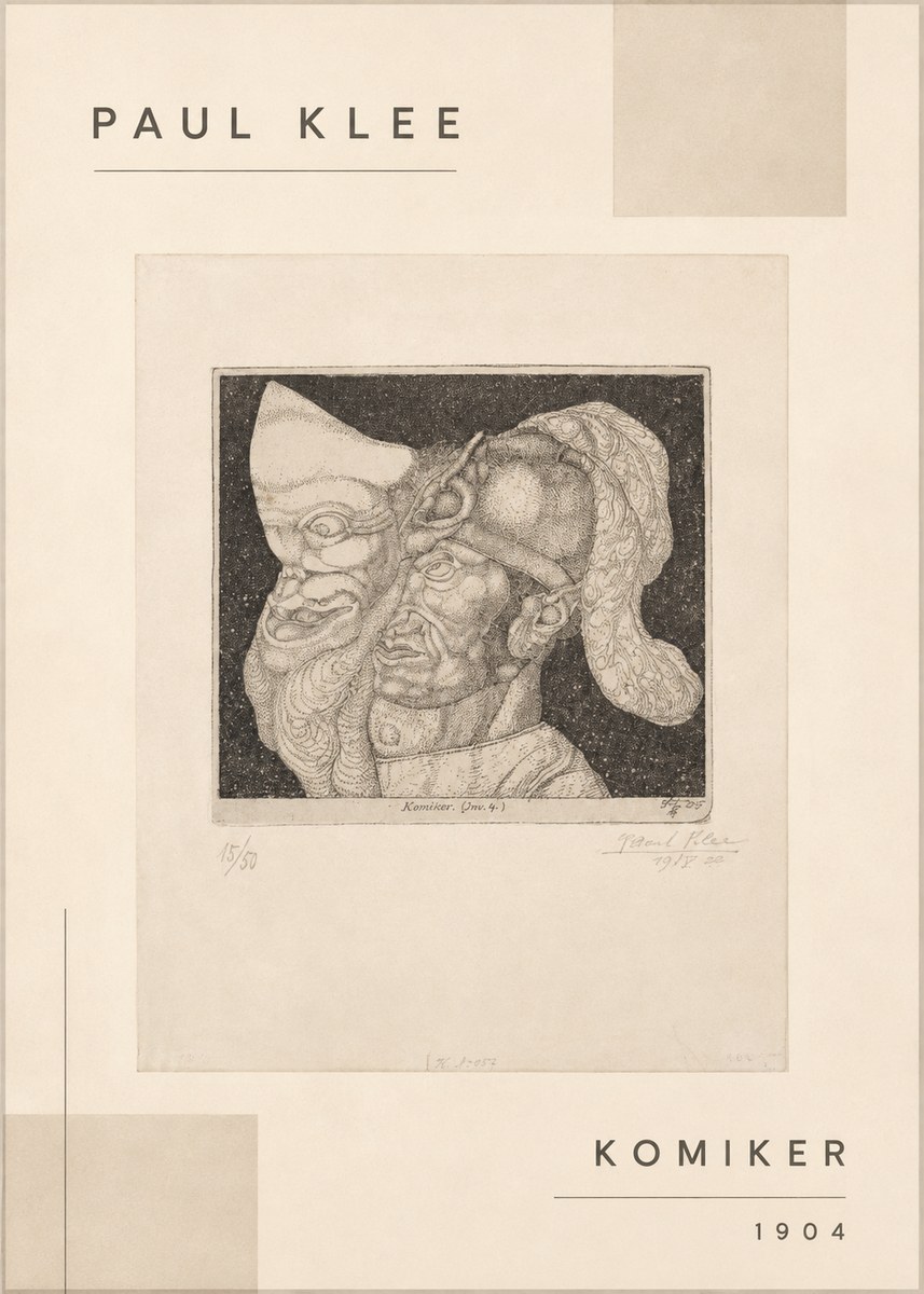 Paul Klee Komiker No1 - Plakát