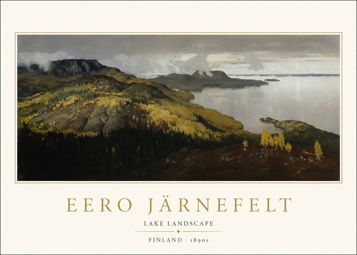Eero Järnefelt Lake Landscape No1 - Plakát
