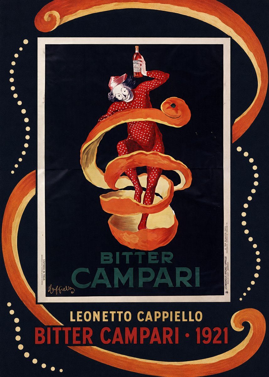 Leonetto Cappiello Bitter Campari I No6 - Plakát