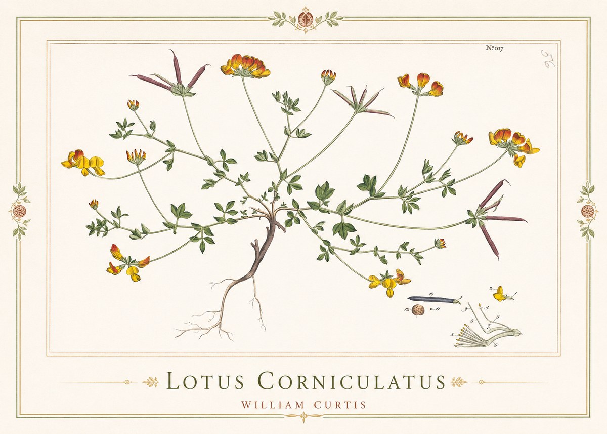 William Curtis Lotus Corniculatus I No1 - Plakát