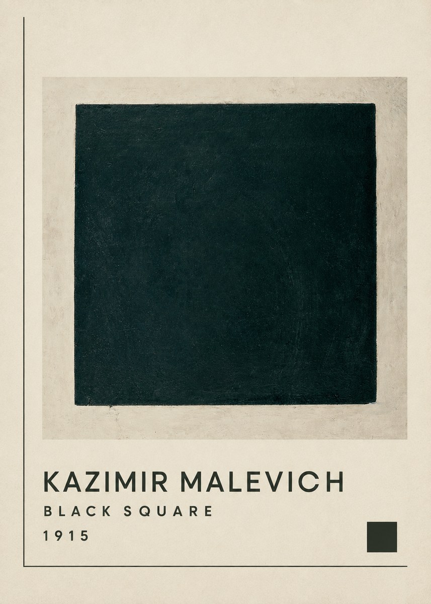 Kazimir Malevich Black Square No1 - Plakát