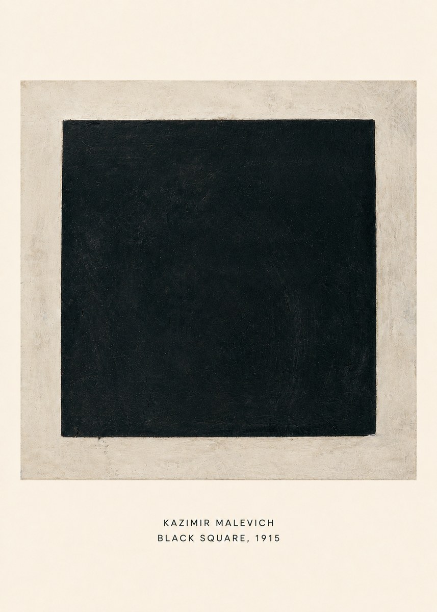 Kazimir Malevich Black Square No6 - Plakát