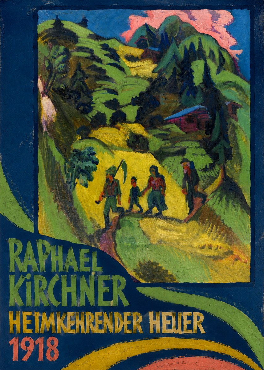 Raphael Kirchner Heimkehrender Heuer No3 - Plakát