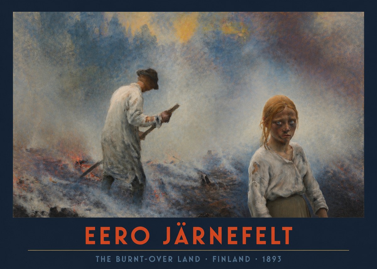 Eero Järnefelt The Burnt-over Land No2 - Plakát