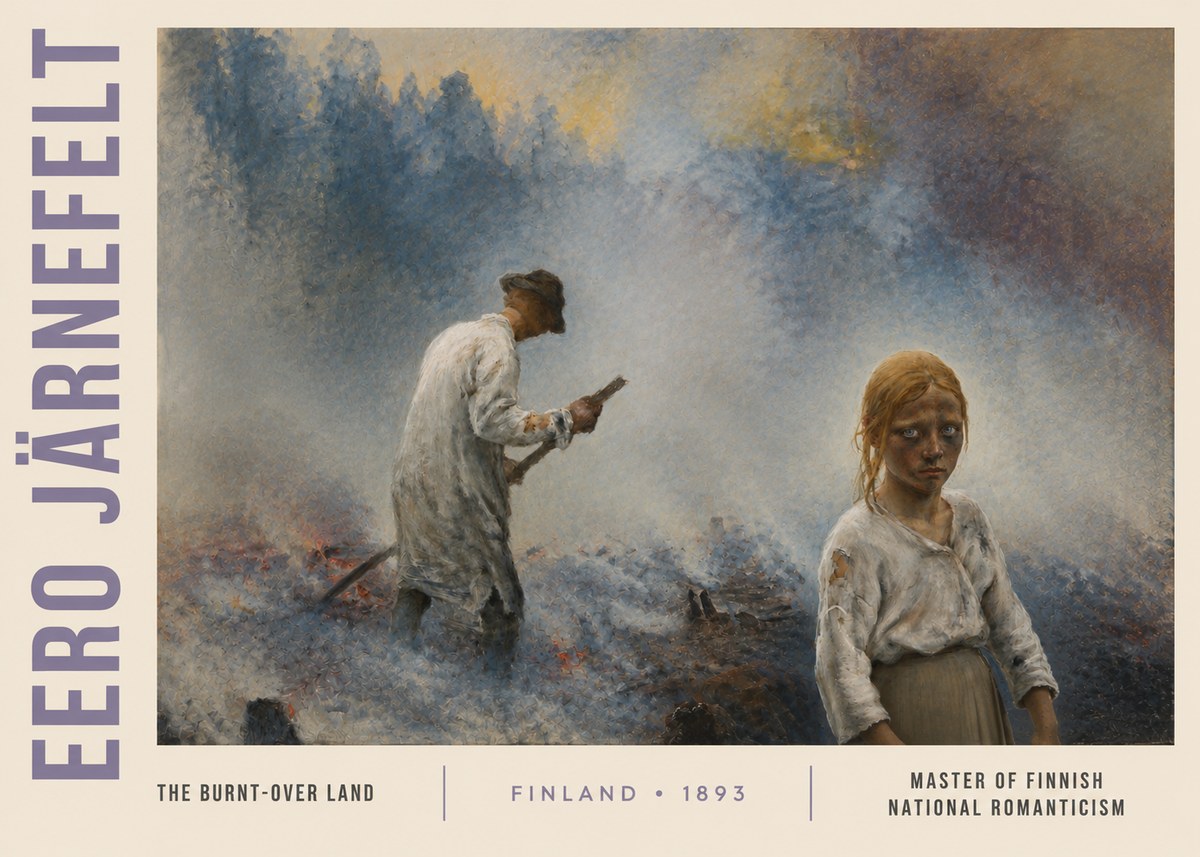 Eero Järnefelt The Burnt-over Land No3 - Plakát