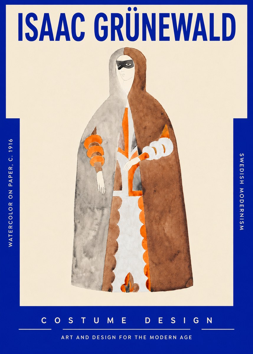 Isaac Grünewald Costume Design VI No4 - Plakát