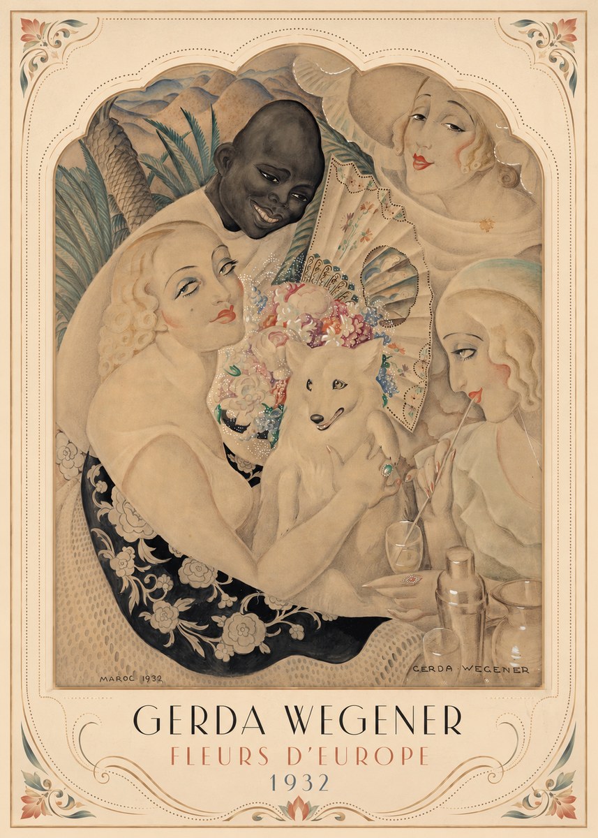 Gerda Wegener Fleurs D'europe No3 - Plakát