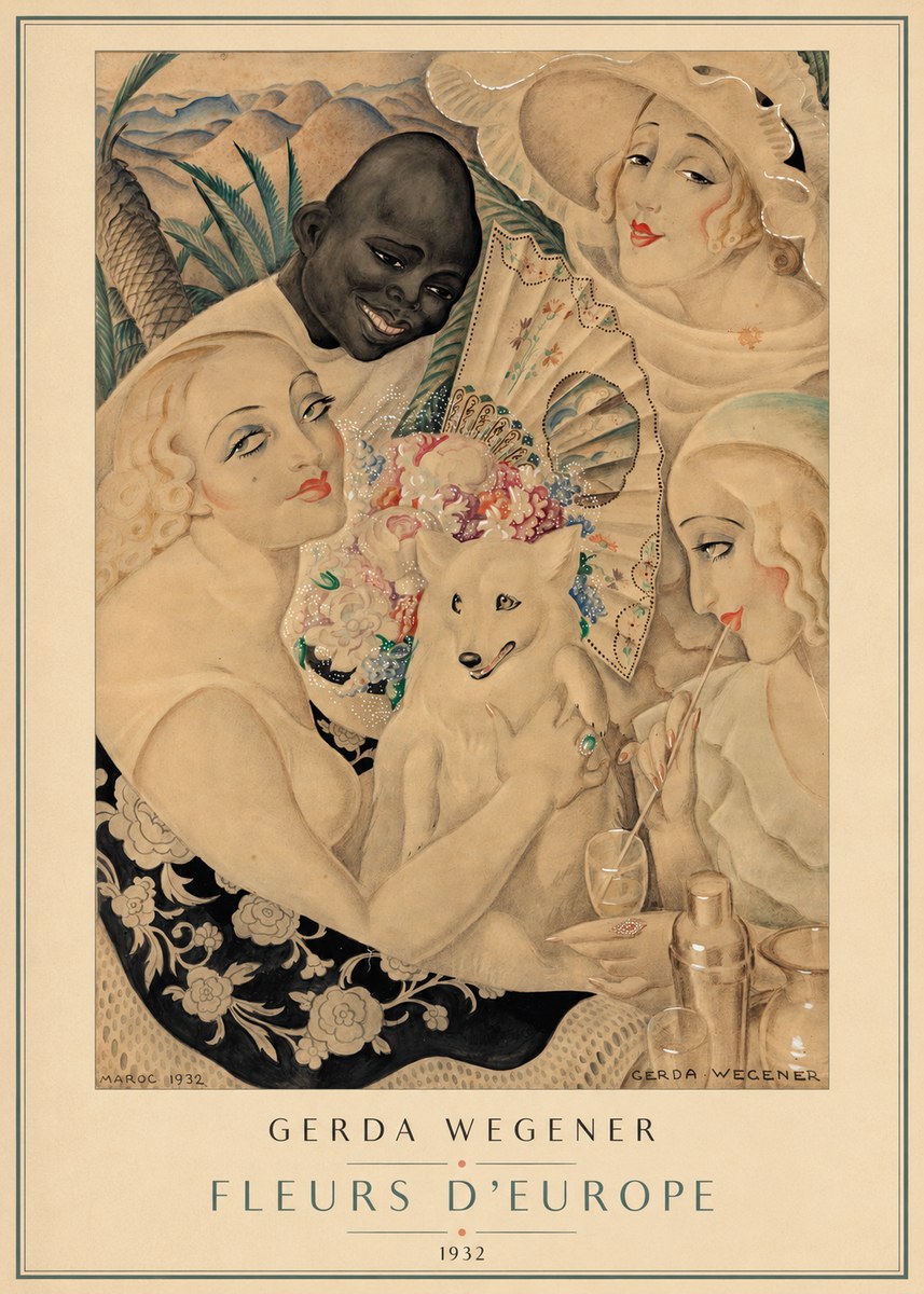 Gerda Wegener Fleurs D'europe No4 - Plakát