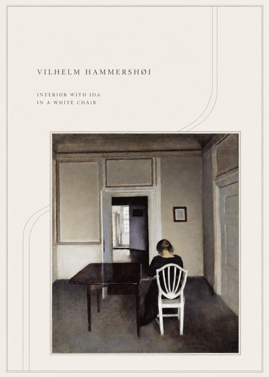 Vilhelm Hammershøi Interior with Ida in a White Chair No4 - Plakát