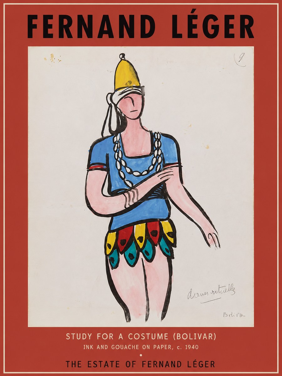 Fernand Léger Danse Rituelle No2 - Plakát