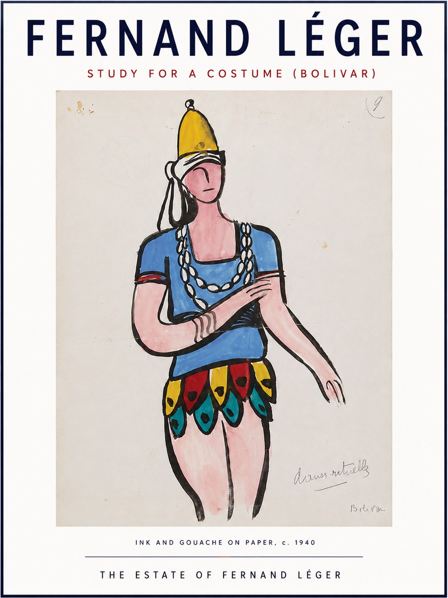 Fernand Léger Danse Rituelle No4 - Plakát