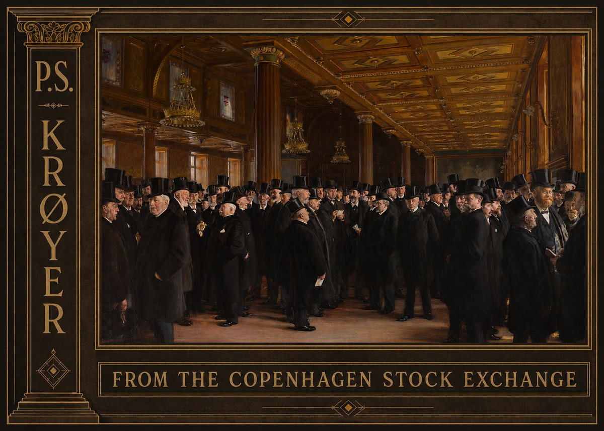 P.S. Krøyer From the Copenhagen Stock Exchange No2 - Plakát