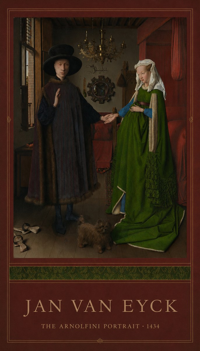 Jan van Eyck The Arnolfini Portrait IV No3 - Plakát