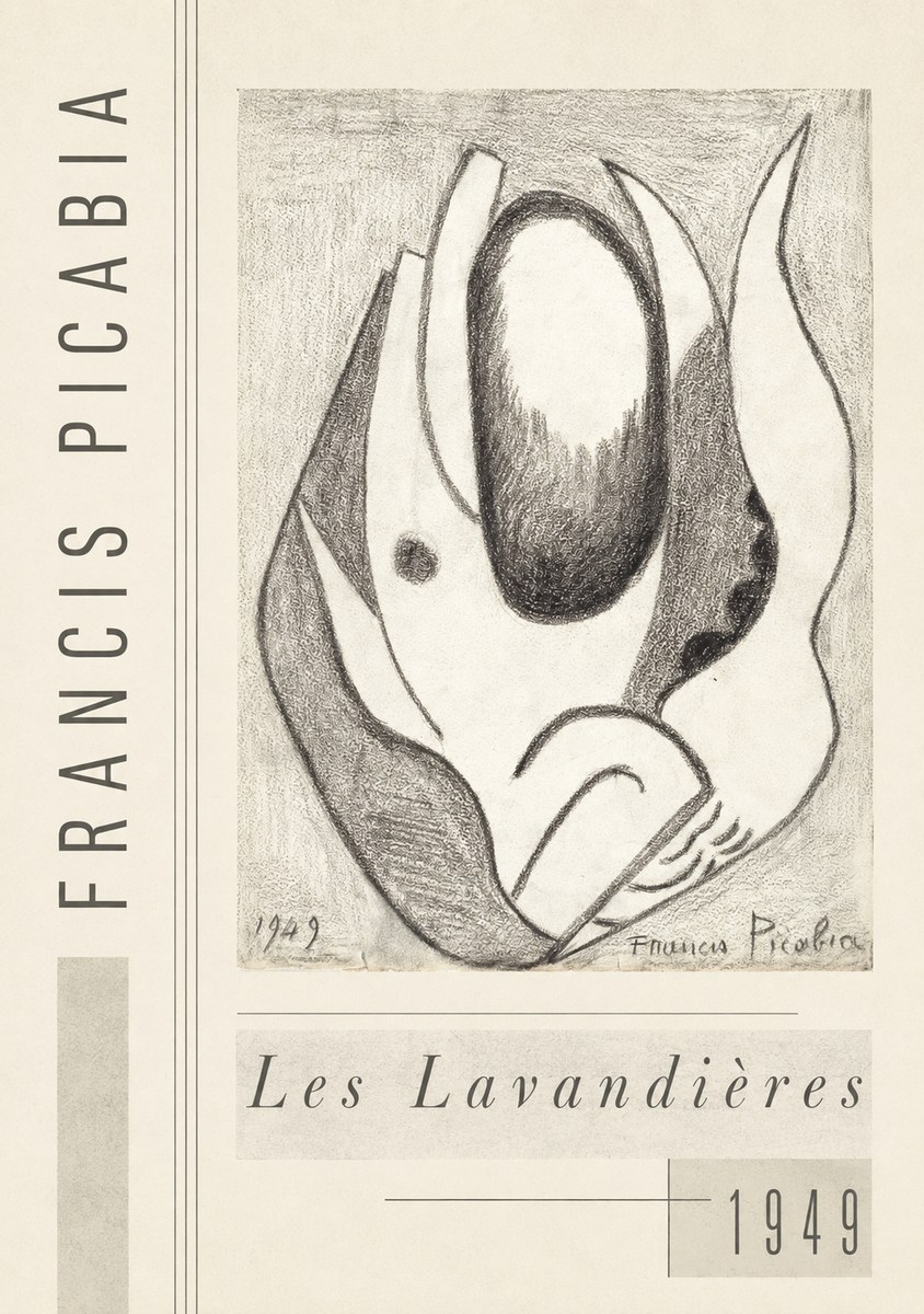 Francis Picabia Les Lavandières No3 - Plakát