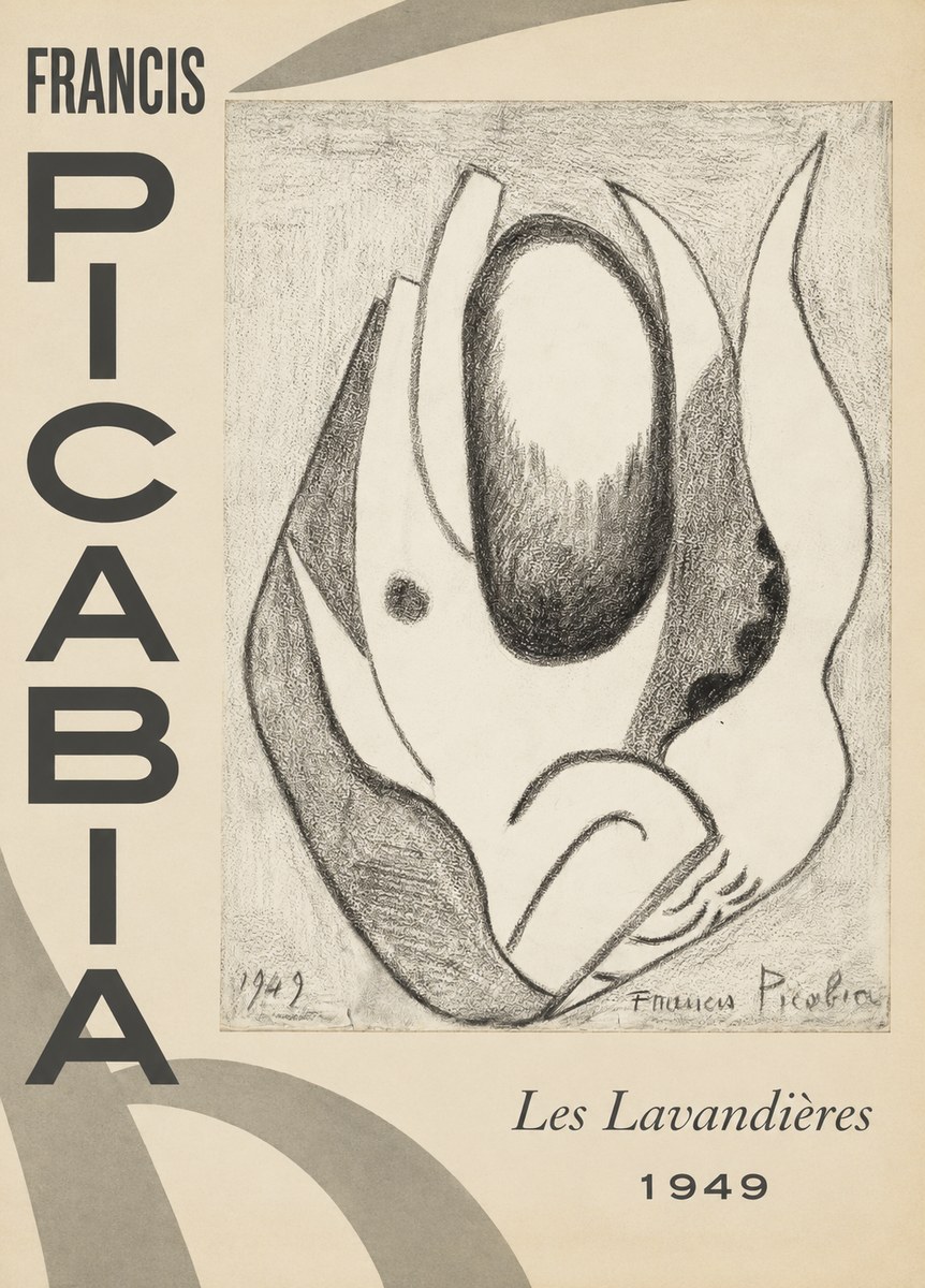 Francis Picabia Les Lavandières No6 - Plakát