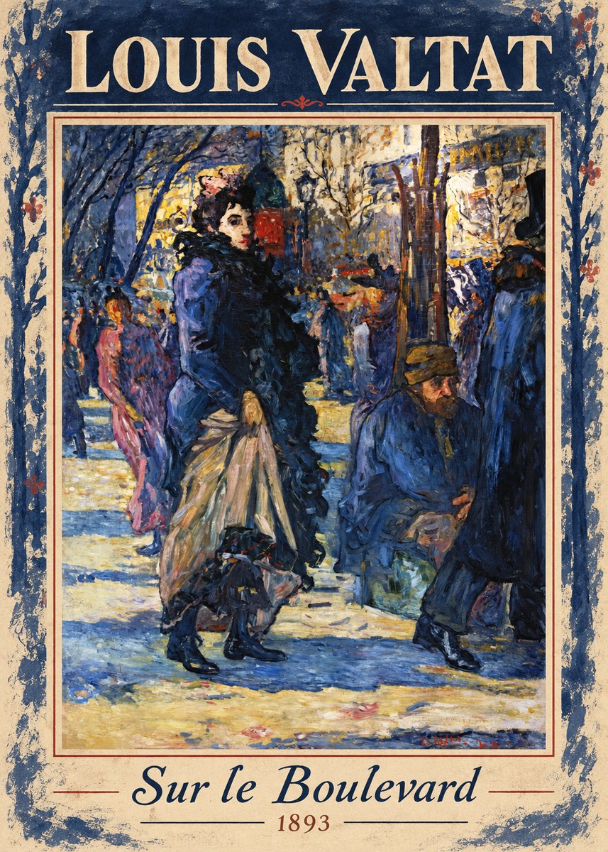 Louis Valtat Sur Le Boulevard No1 - Plakát