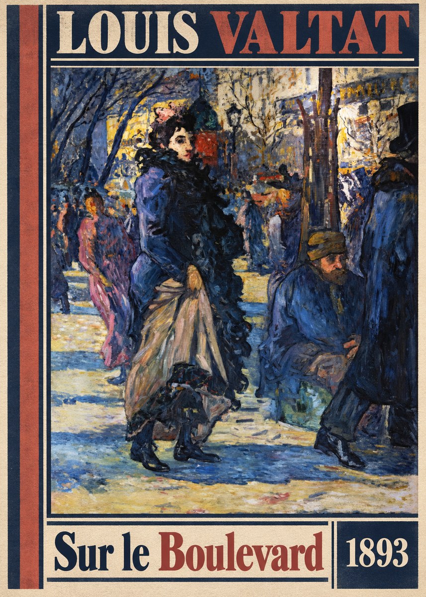 Louis Valtat Sur Le Boulevard No5 - Plakát