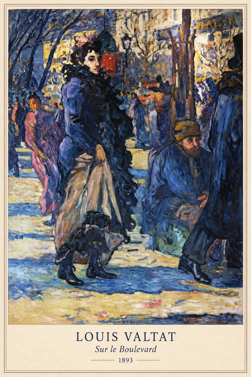 Louis Valtat Sur Le Boulevard No6 - Plakát