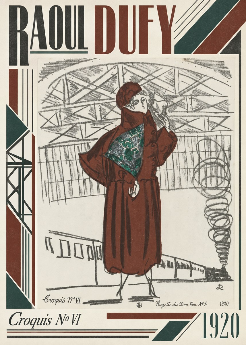 Raoul Dufy Croquis No Vi No3 - Plakát