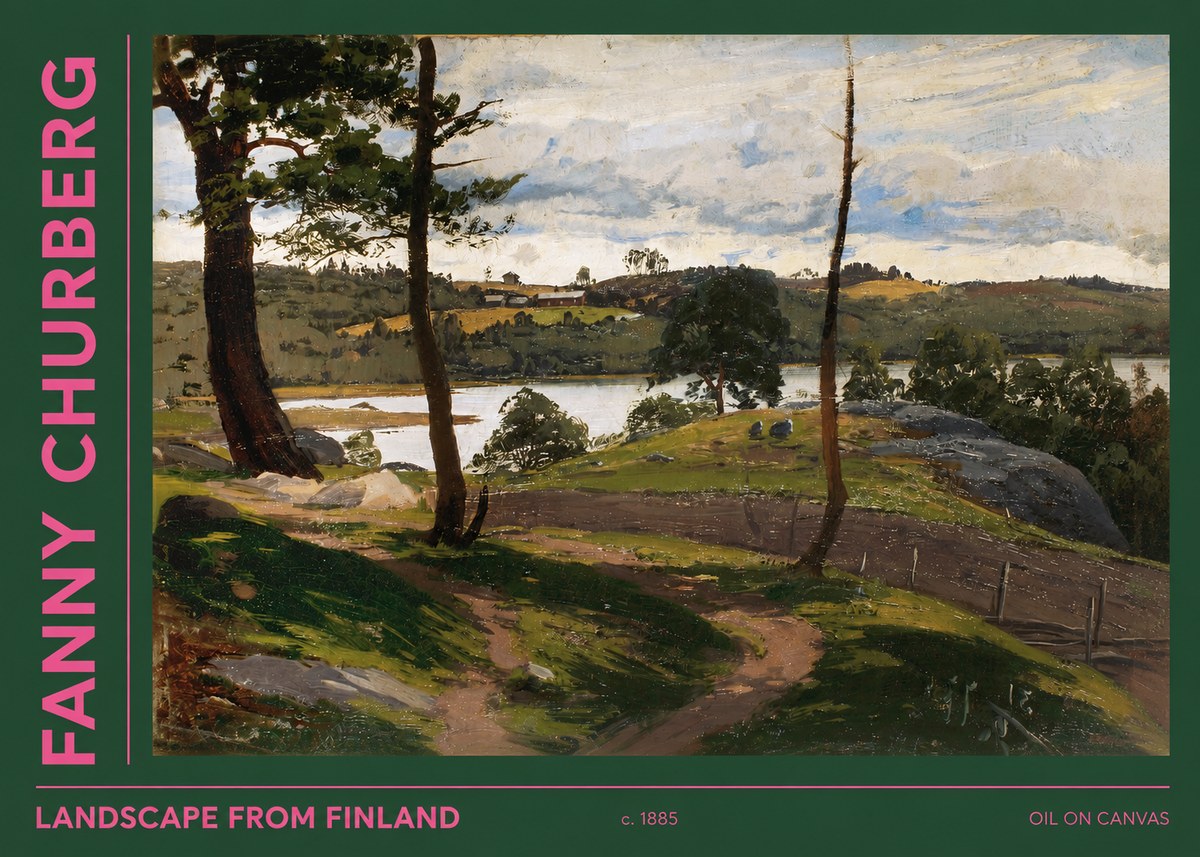 Fanny Churberg Landscape from Finland No2 - Plakát