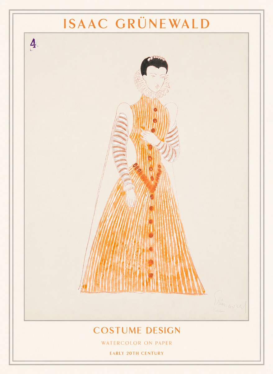 Isaac Grünewald Costume Design VII No1 - Plakát