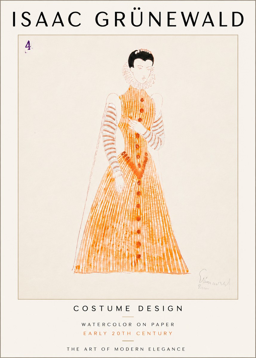 Isaac Grünewald Costume Design VII No6 - Plakát