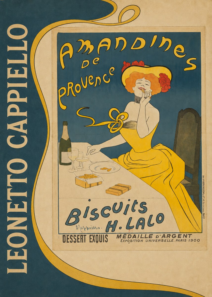 Leonetto Cappiello Amandines De Provence Biscuits H. Lalo II No2 - Plakát