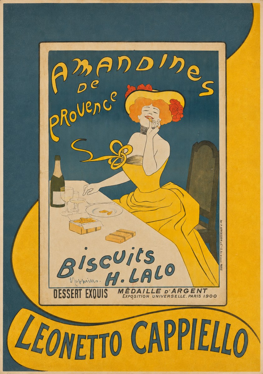 Leonetto Cappiello Amandines De Provence Biscuits H. Lalo II No4 - Plakát