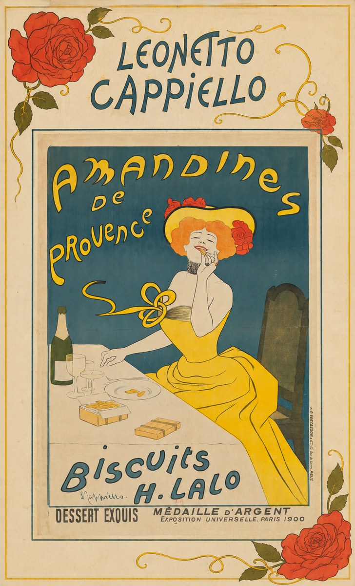 Leonetto Cappiello Amandines De Provence Biscuits H. Lalo II No5 - Plakát