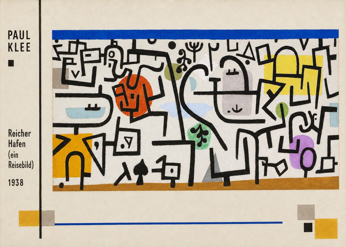 Paul Klee Reicher Hafen (Ein Reisebild) II No3 - Plakát