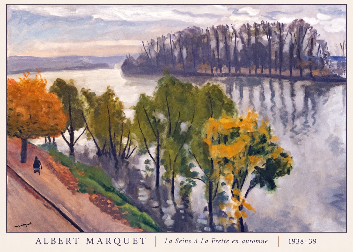 Albert Marquet La Seine À La Frette En Automne No6 - Plakát