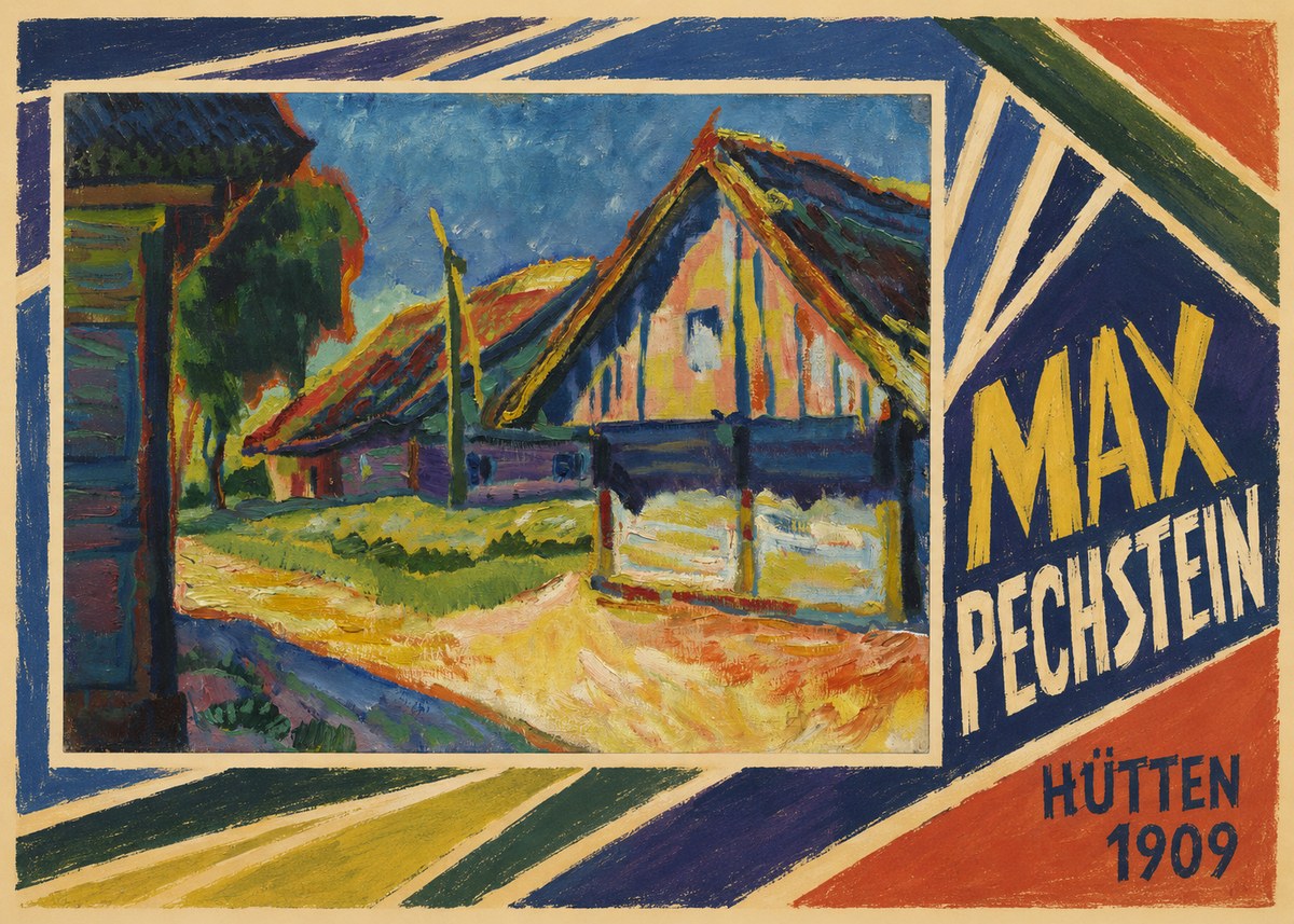 Max Pechstein Hütten 1909 No4 - Plakát
