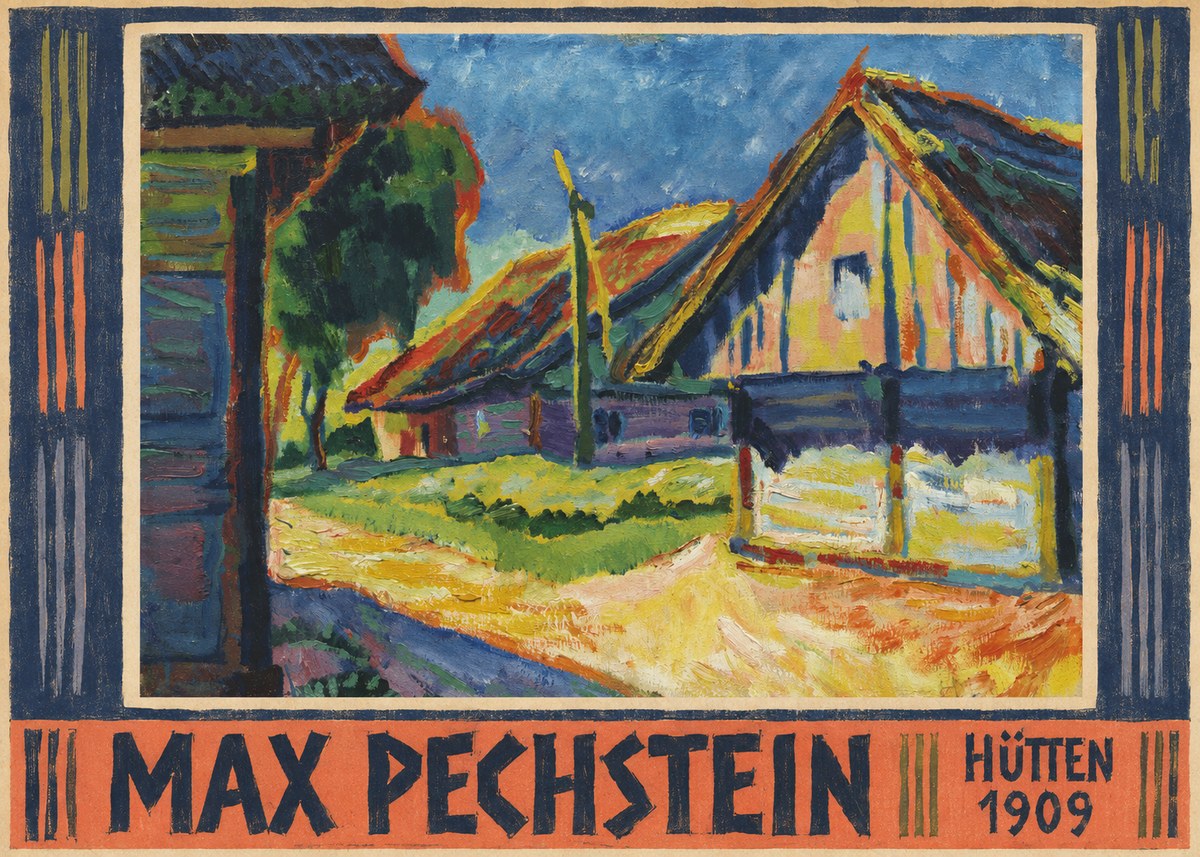 Max Pechstein Hütten 1909 No5 - Plakát