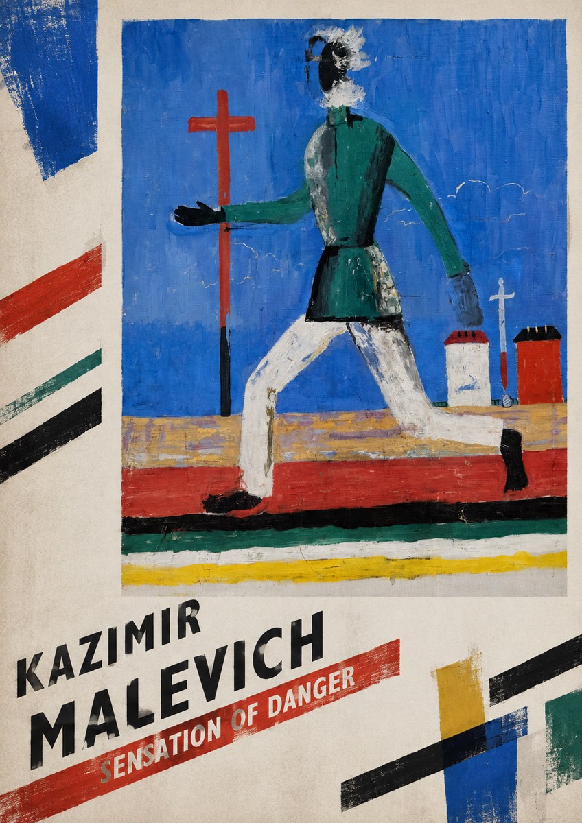 Kazimir Malevich Sensation of Danger No5 - Plakát
