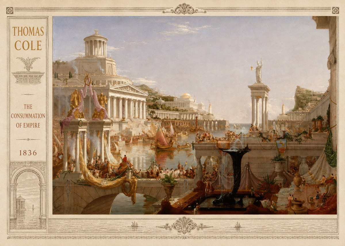 Thomas Cole The Consummation of Empire No2 - Plakát