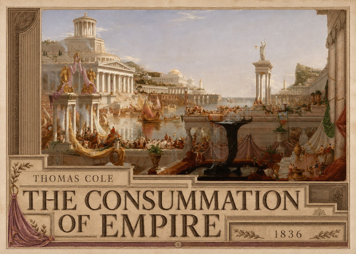 Thomas Cole The Consummation of Empire No5 - Plakát