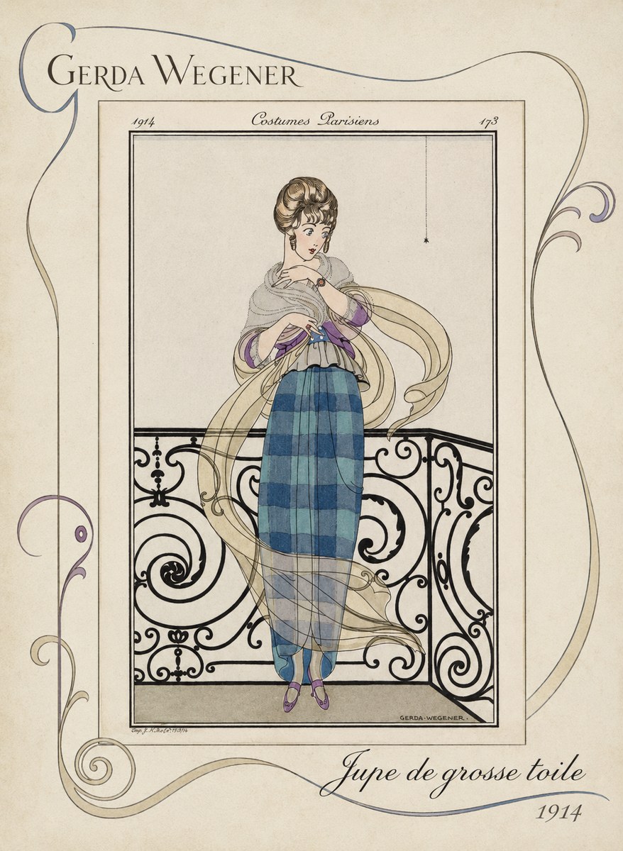 Gerda Wegener Jupe De Grosse Toile No3 - Plakát