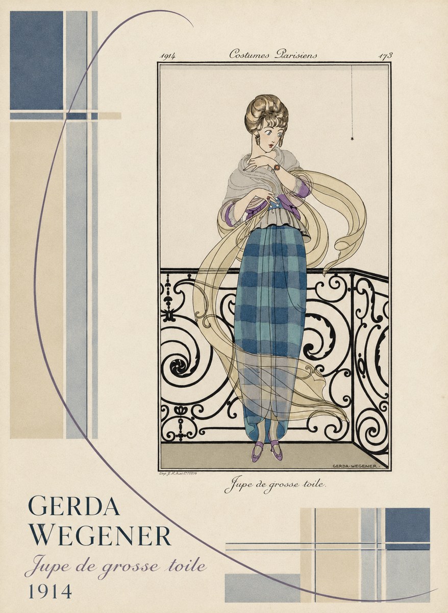 Gerda Wegener Jupe De Grosse Toile No4 - Plakát
