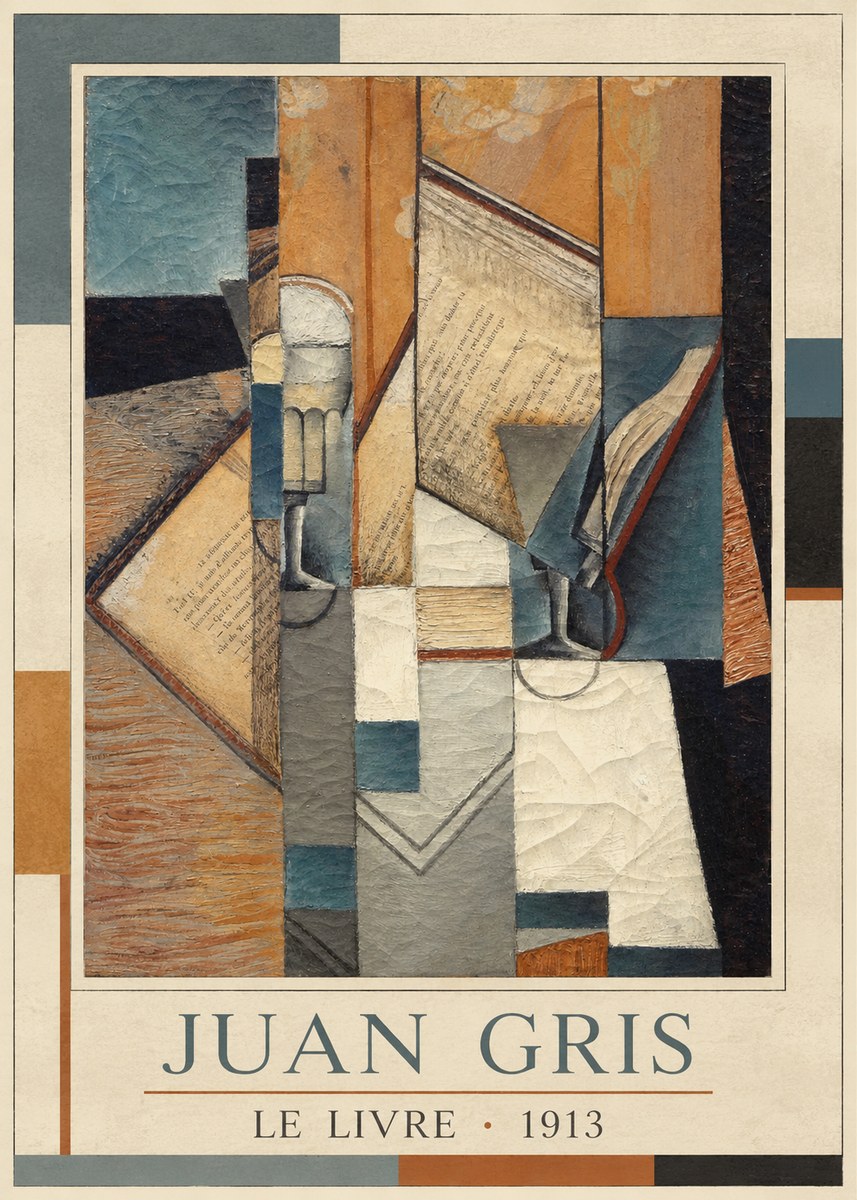 Juan Gris Le Livre No3 - Plakát