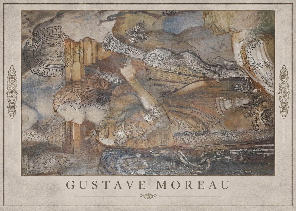Gustave Moreau Study for the Triumph of Death No3 - Plakát
