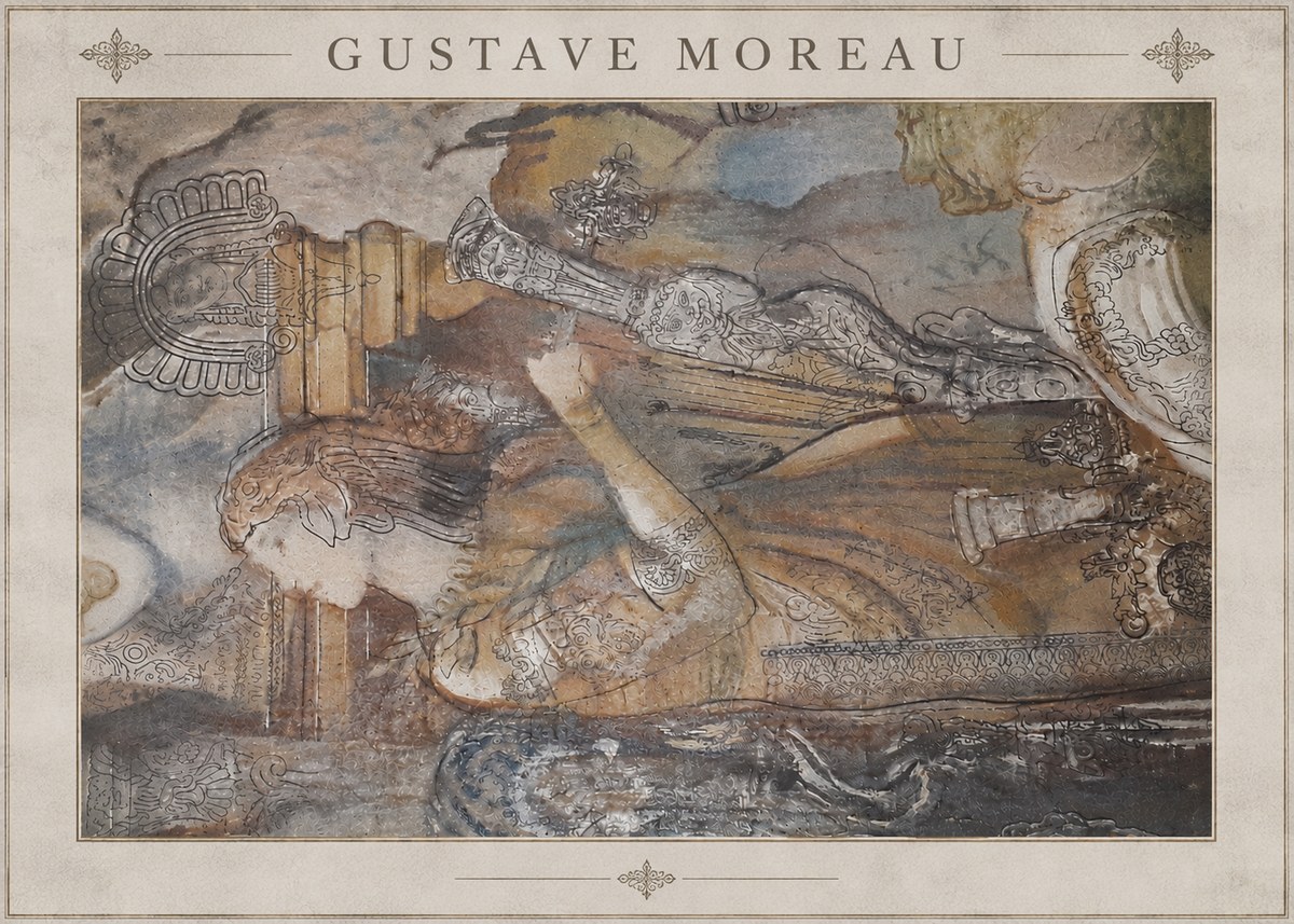 Gustave Moreau Study for the Triumph of Death No4 - Plakát