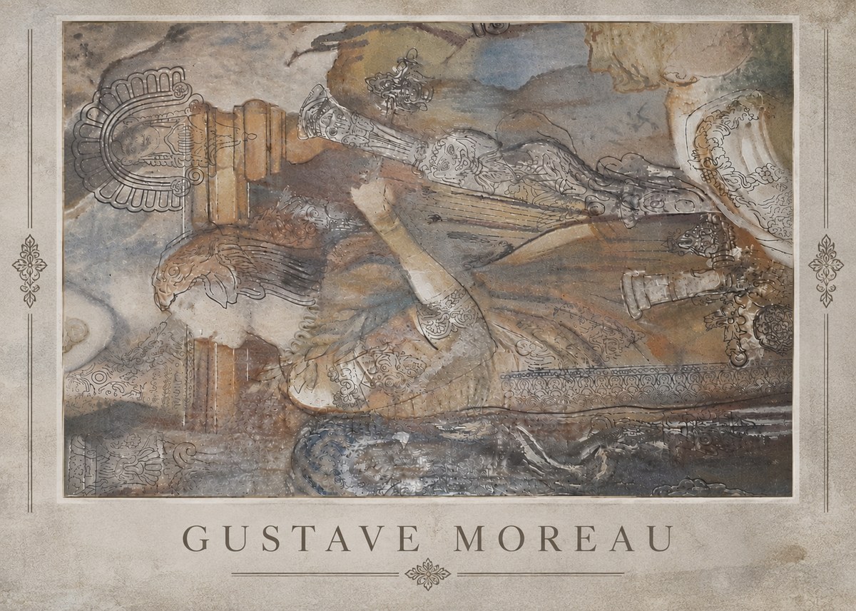 Gustave Moreau Study for the Triumph of Death No5 - Plakát