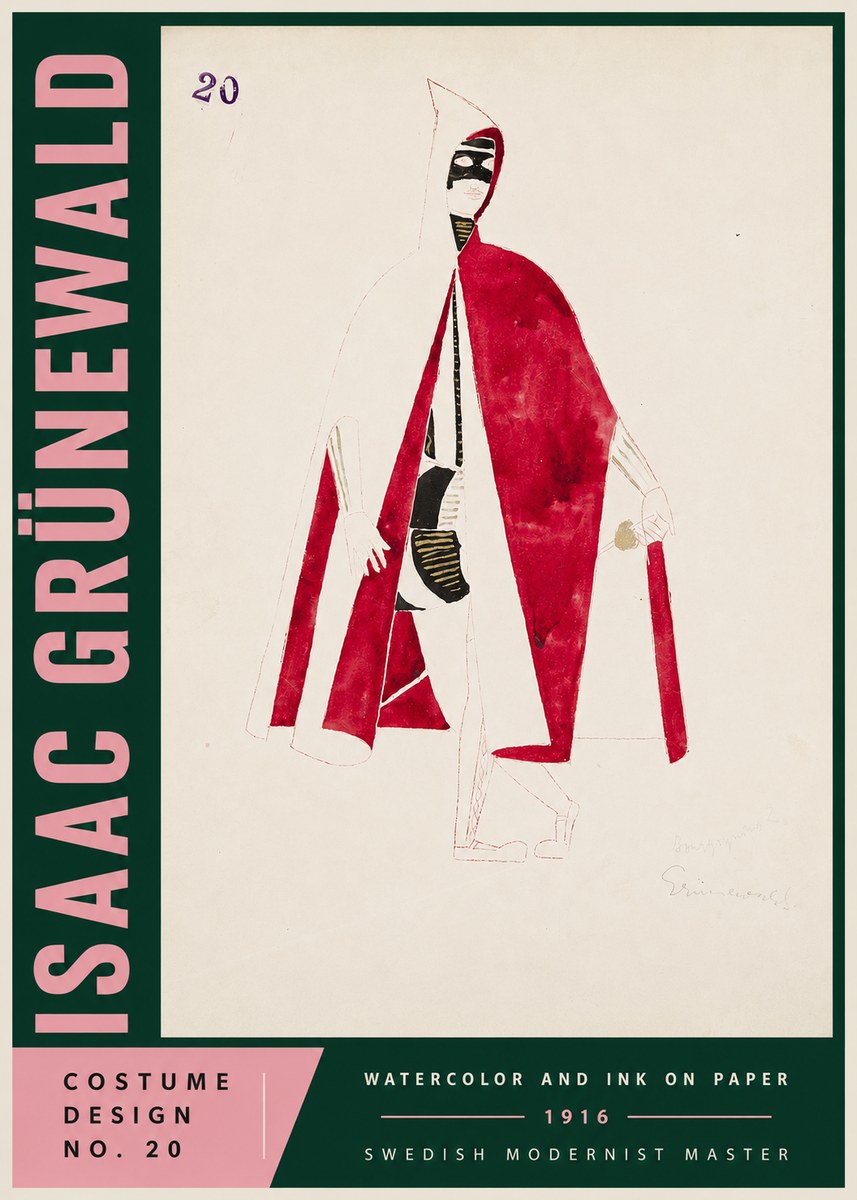 Isaac Grünewald Costume Design No. 20 No4 - Plakát