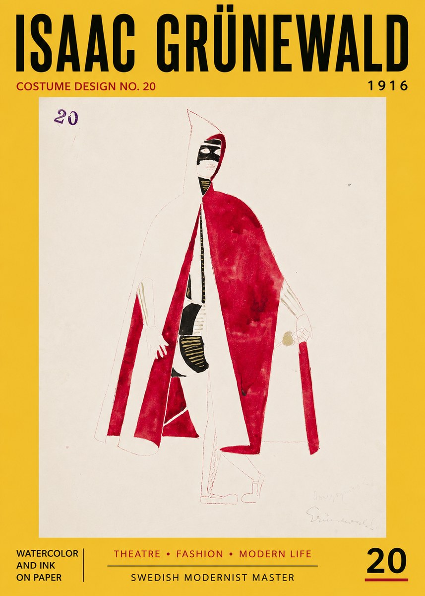 Isaac Grünewald Costume Design No. 20 No5 - Plakát