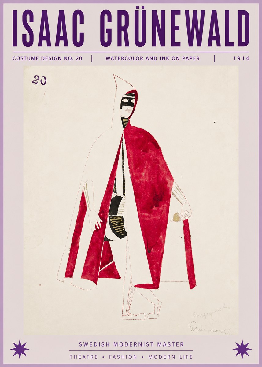 Isaac Grünewald Costume Design No. 20 No6 - Plakát