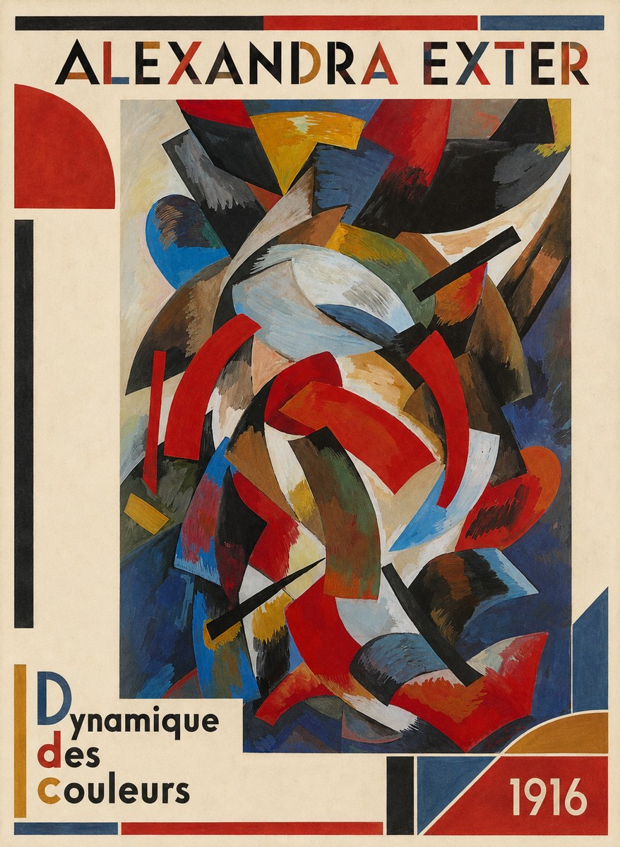 Alexandra Exter Dynamique Des Couleurs 1916 No3 - Plakát